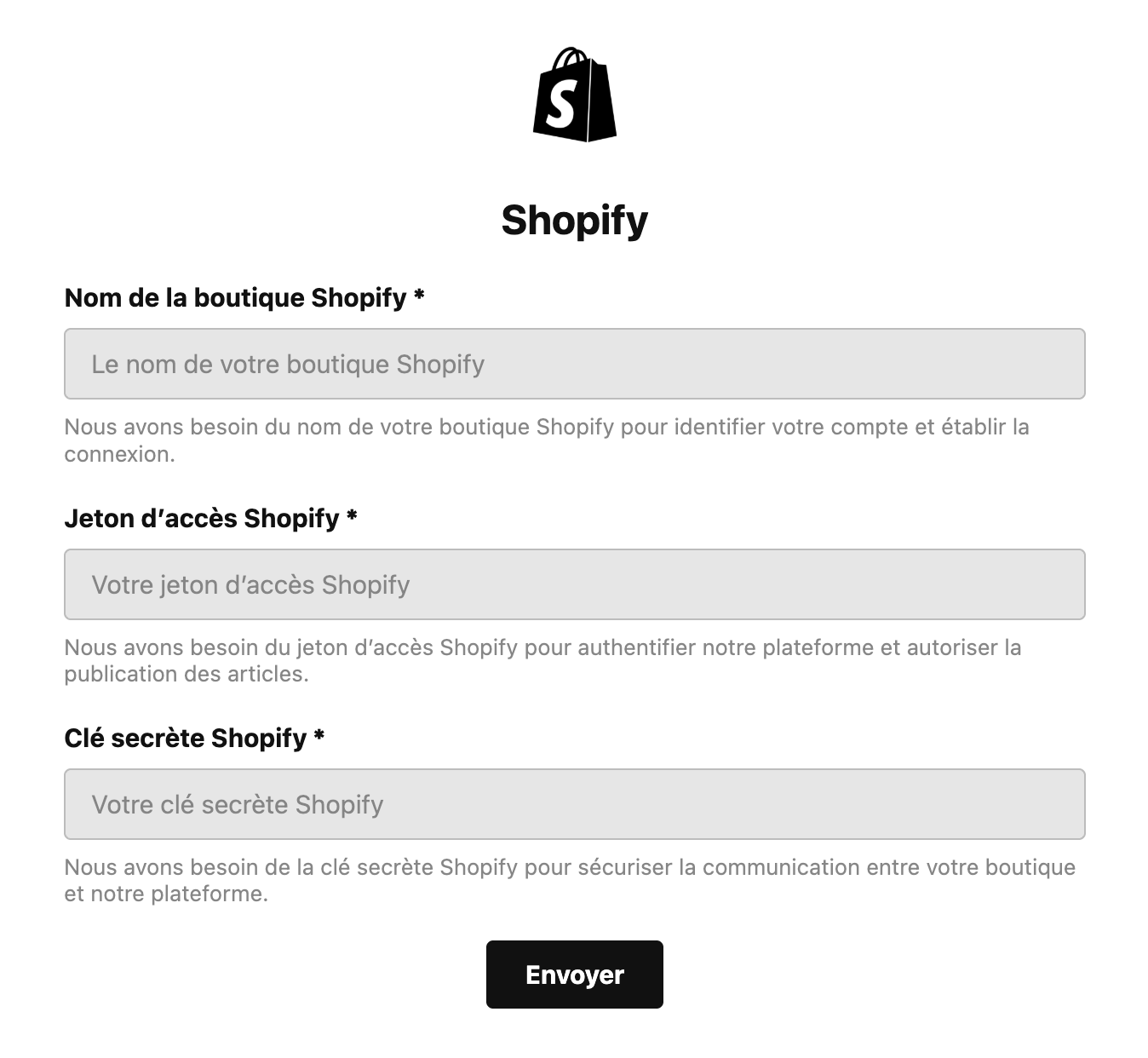 Informations à renseigner après votre souscription à l’une de nos offres.